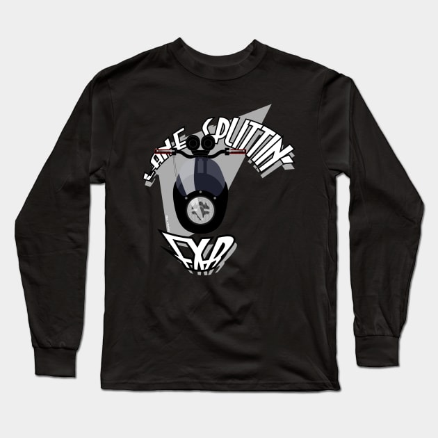 Lane Splittin FXR v2 Long Sleeve T-Shirt by the_vtwins